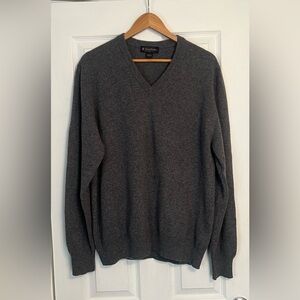 Brooks Brothers Gray Cashmere Sweater
